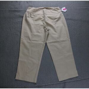 New Fresh Produce Pants Large Khaki Chino Sophia Capri